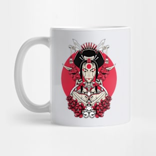 Japanese Mecha Geisha Mug